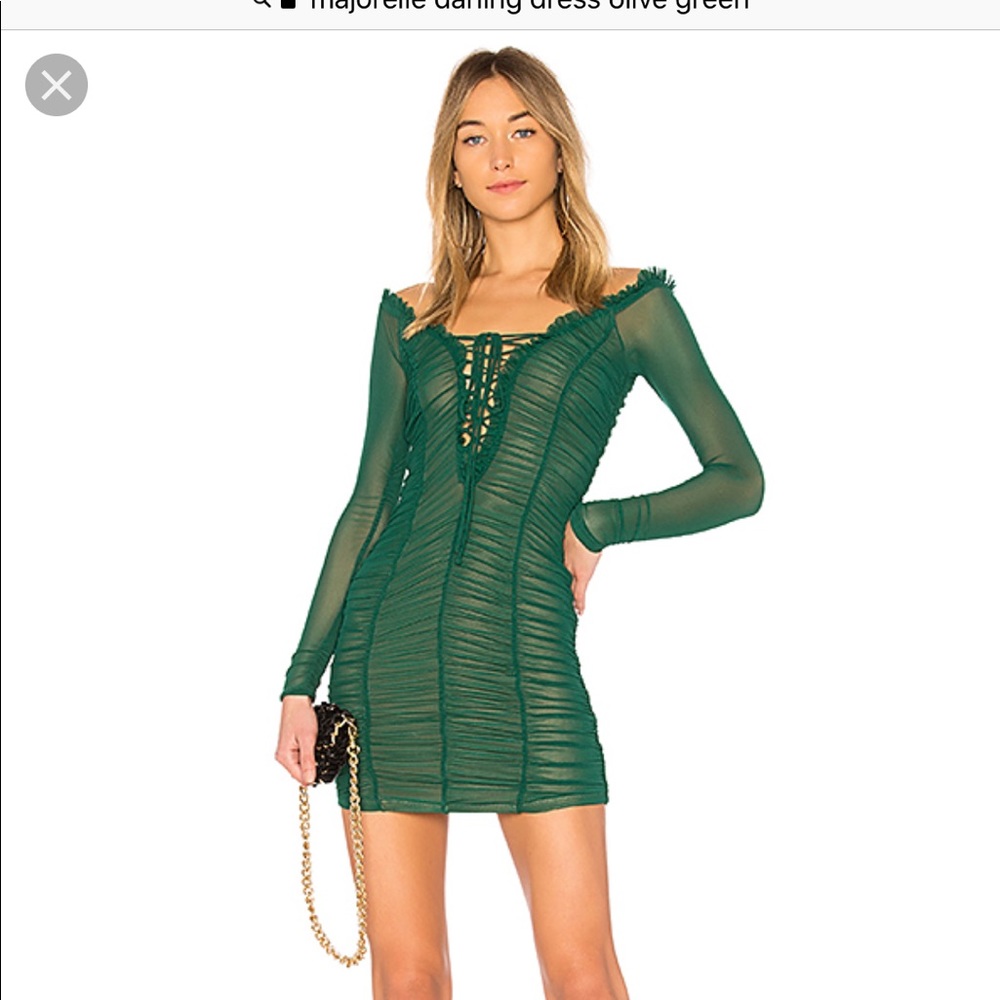 Majorelle Darling Dress in Olive Green
